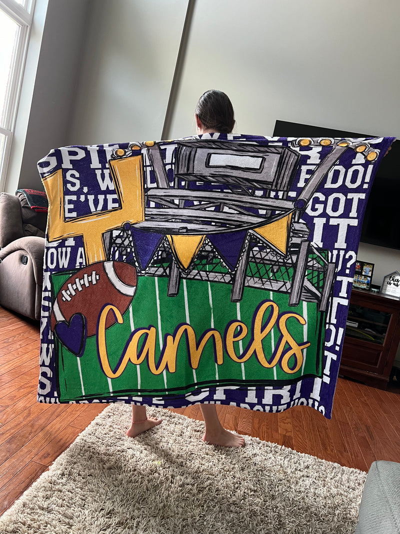 Camels Football Blanket