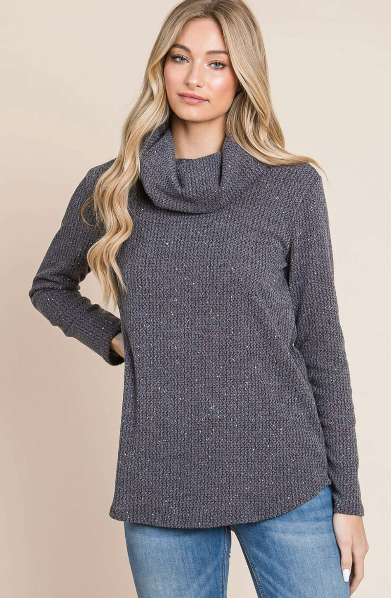 Sparkle Cowlneck Tunic