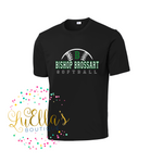 BB Green and White Softball Design