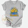 Saints Volleyball Splatter