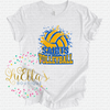 Saints Volleyball Splatter