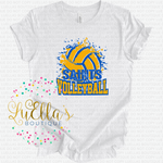 Saints Volleyball Splatter