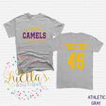 Glitter Camels Football with Personalization