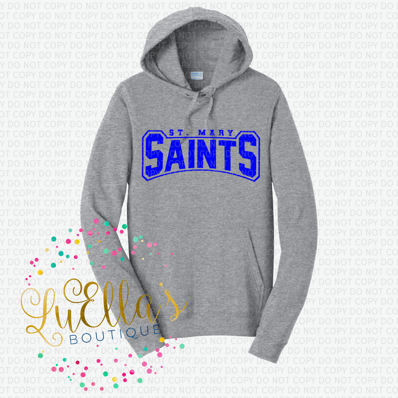 St. Mary Saints Outlined Blue