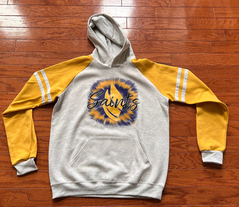 Saints Wing Gold Sleeve Hoodie