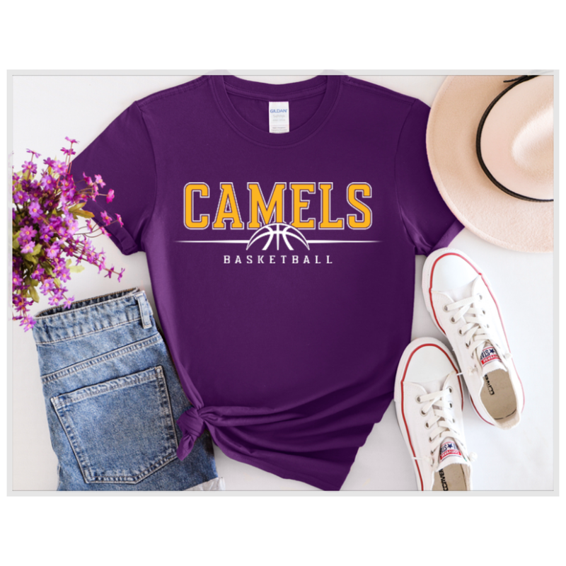 Camels Basketball Gold and White